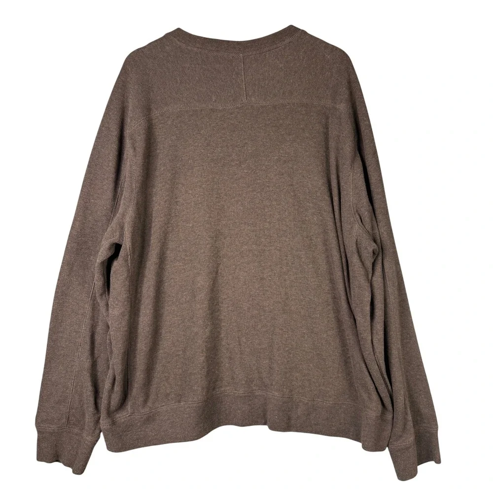 Banana Republic Brushed Rib LS Brown Heather Crew Neck Sweatshirt XXL 815247-00